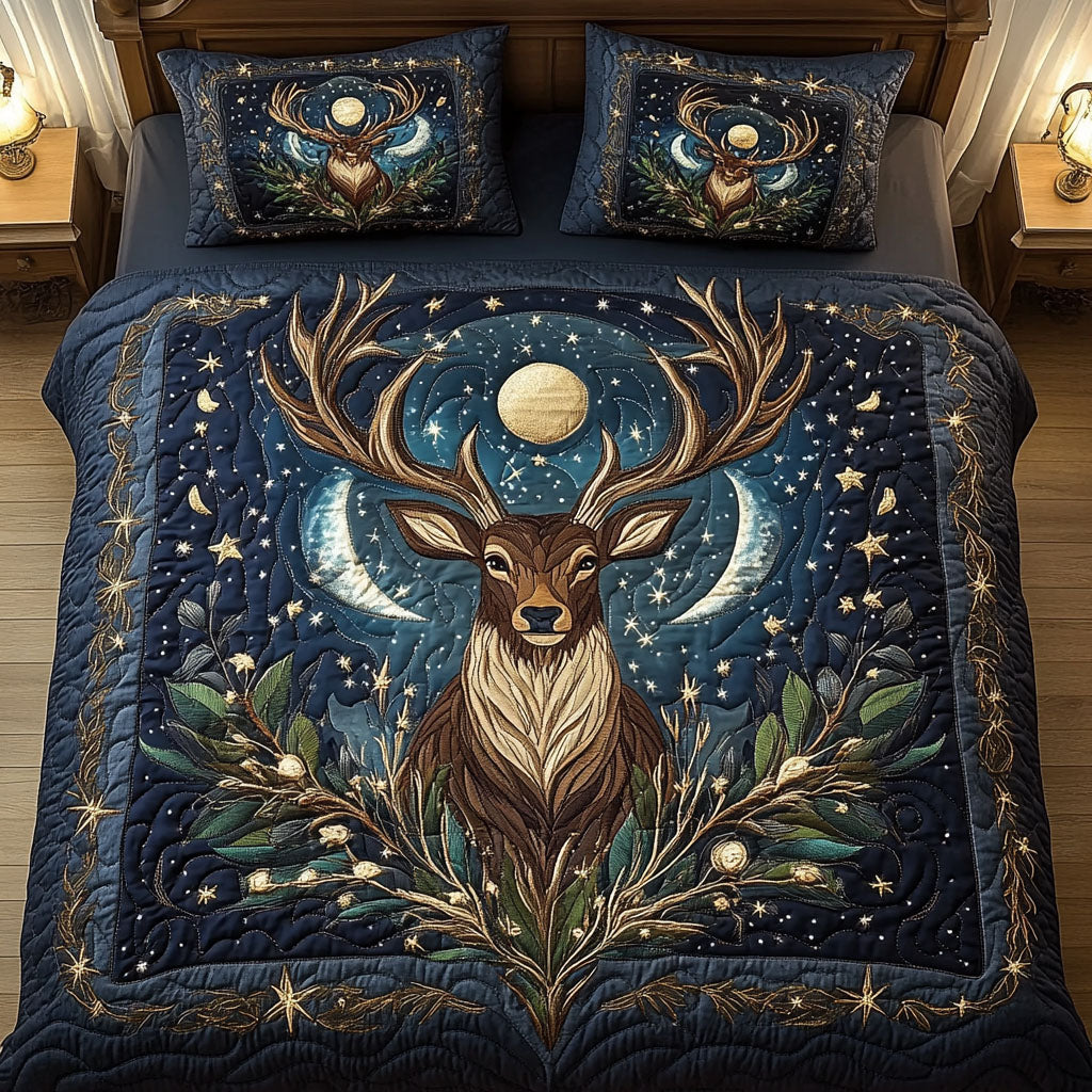 Lunar Elegance 3-Piece Quilted Bedding Set NCU0NT3105