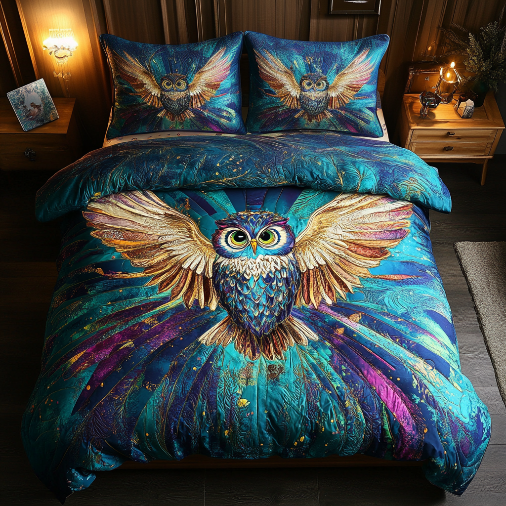 Lunar Lookout 3-Piece Quilted Bedding Set NCU0DV3269