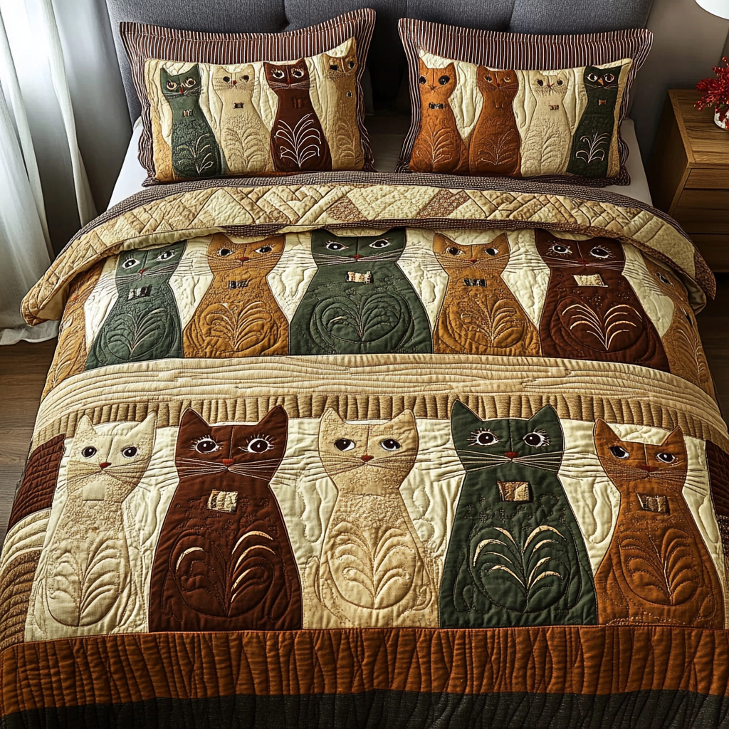 Lunar Lounging 3-Piece Quilted Bedding Set NCU0VH1082