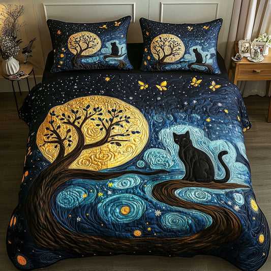 Lunar Lurker 3-Piece Quilted Bedding Set NCU0PT7107