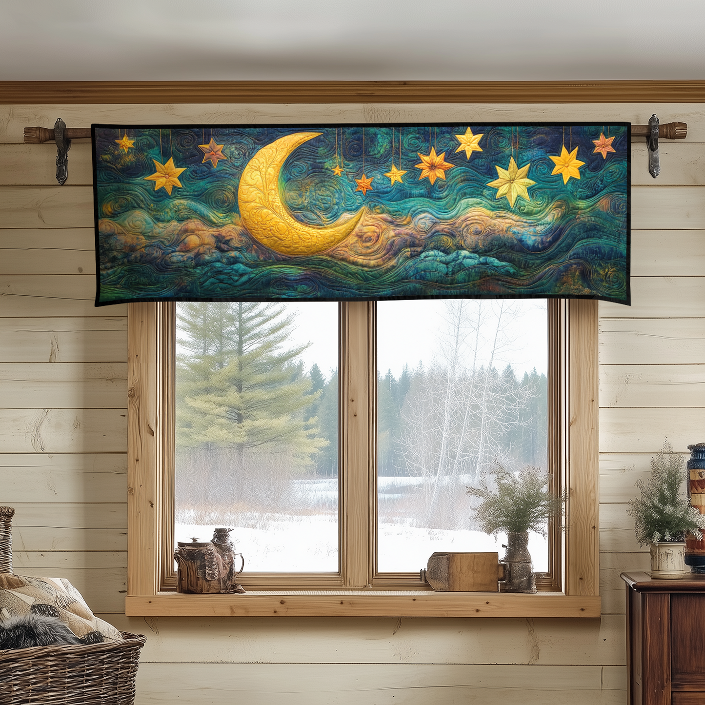 Lunar Serenity Quilted Valance NCU0DK5129