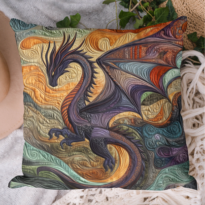 Lunar Serpent Quilted Pillow Case NCU0DK765