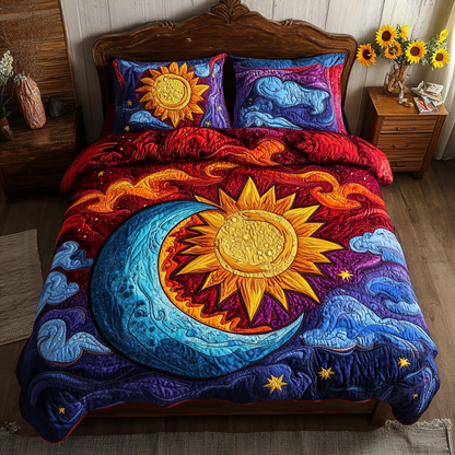 Lunar Shine 3-Piece Quilted Bedding Set NCU0VL1630