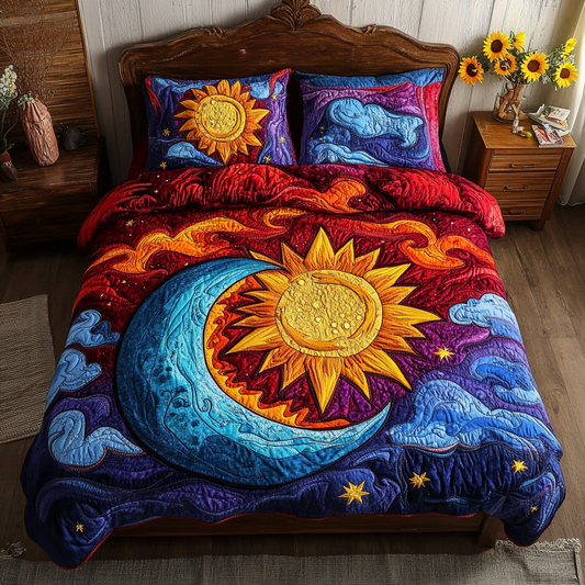 Lunar Shine 3-Piece Quilted Bedding Set NCU0VL1630