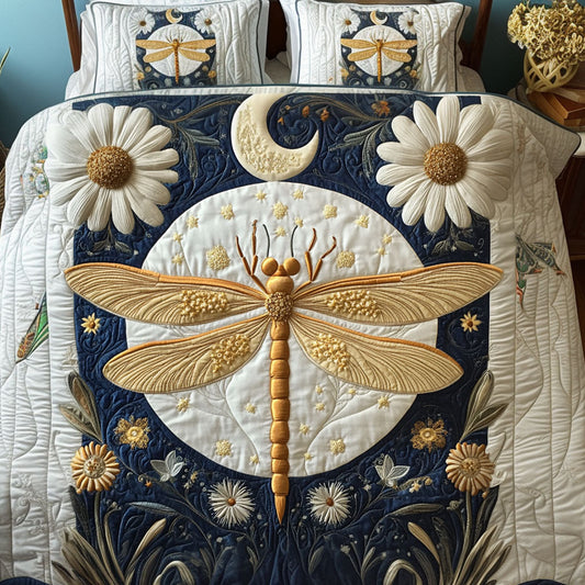 Lunar Whimsy 3-Piece Quilted Bedding Set NCU0NT4580