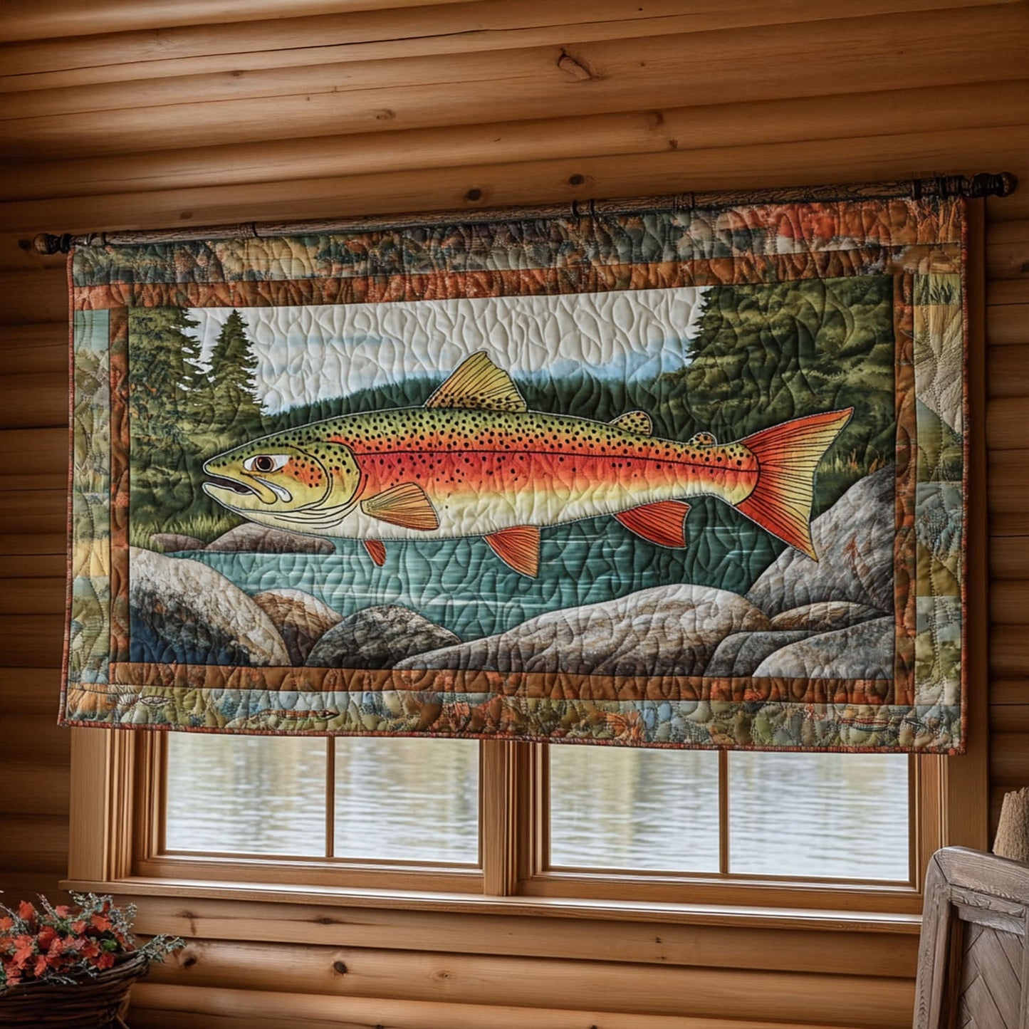 Lure of the Lake Quilted Valance NCU0PT4868