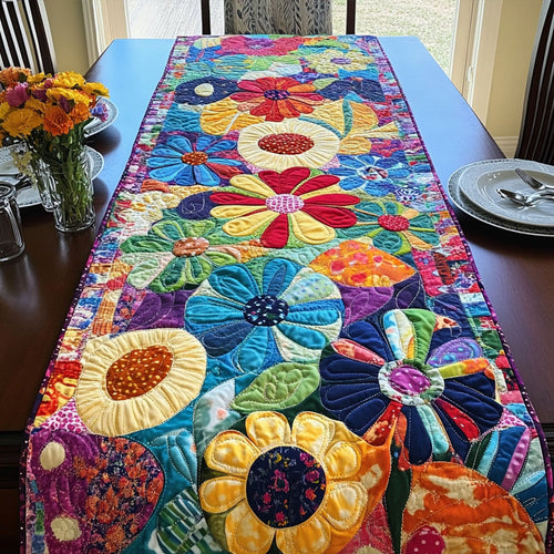 Lush Garden Quilted Table Runner NCU0PT7249