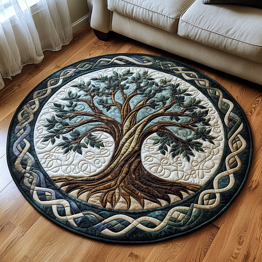 Lush Life Quilted Round Mat NCU0DV3675