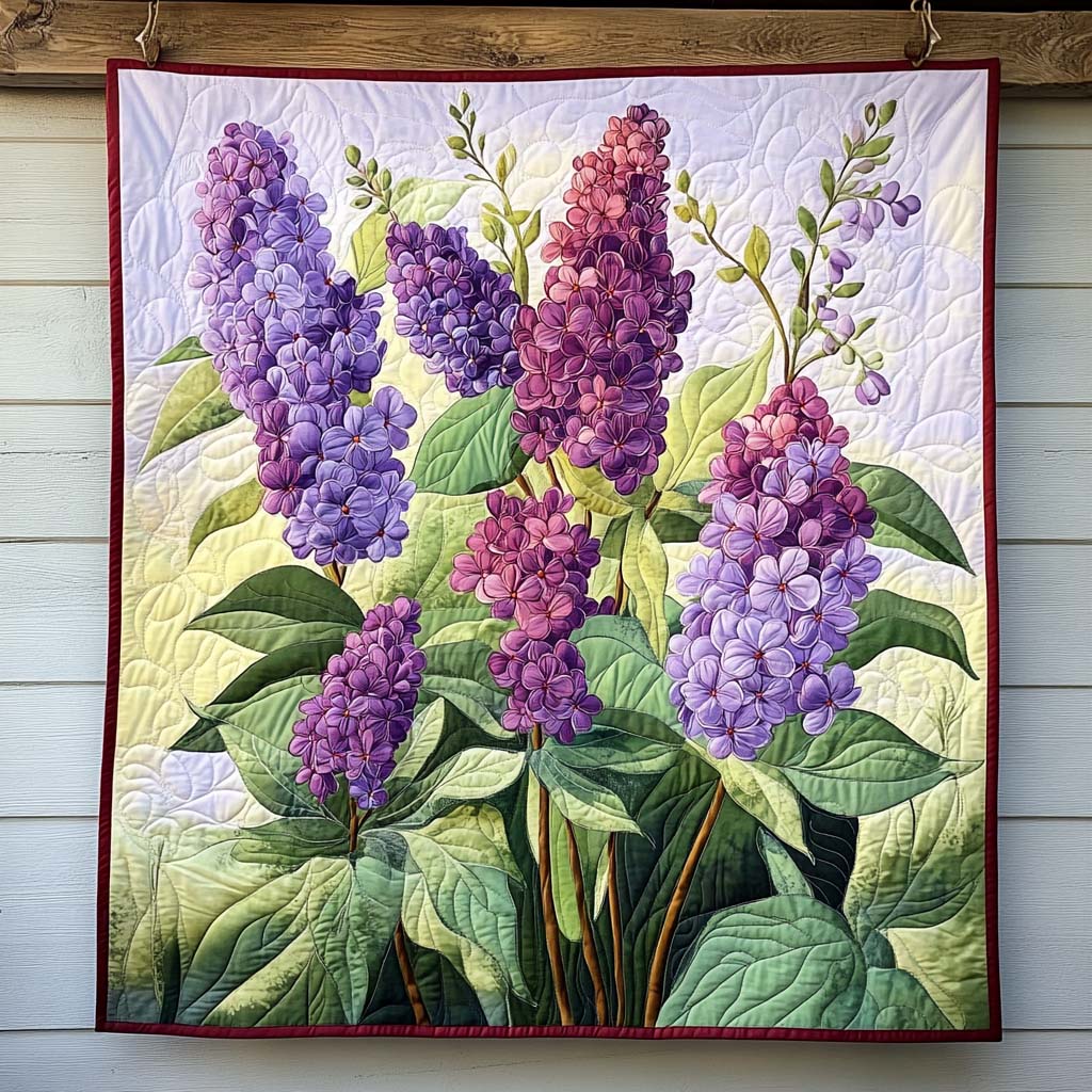 Lush Lilac Bloom Art Quilt Hanging NCU0NT855