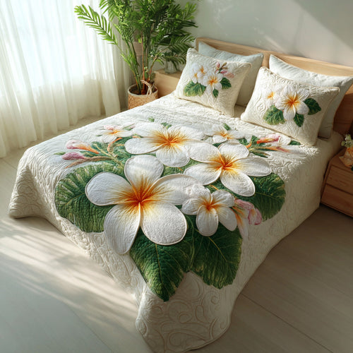 Lush Oasis 3-Piece Quilted Bedding Set NCU0VL3571