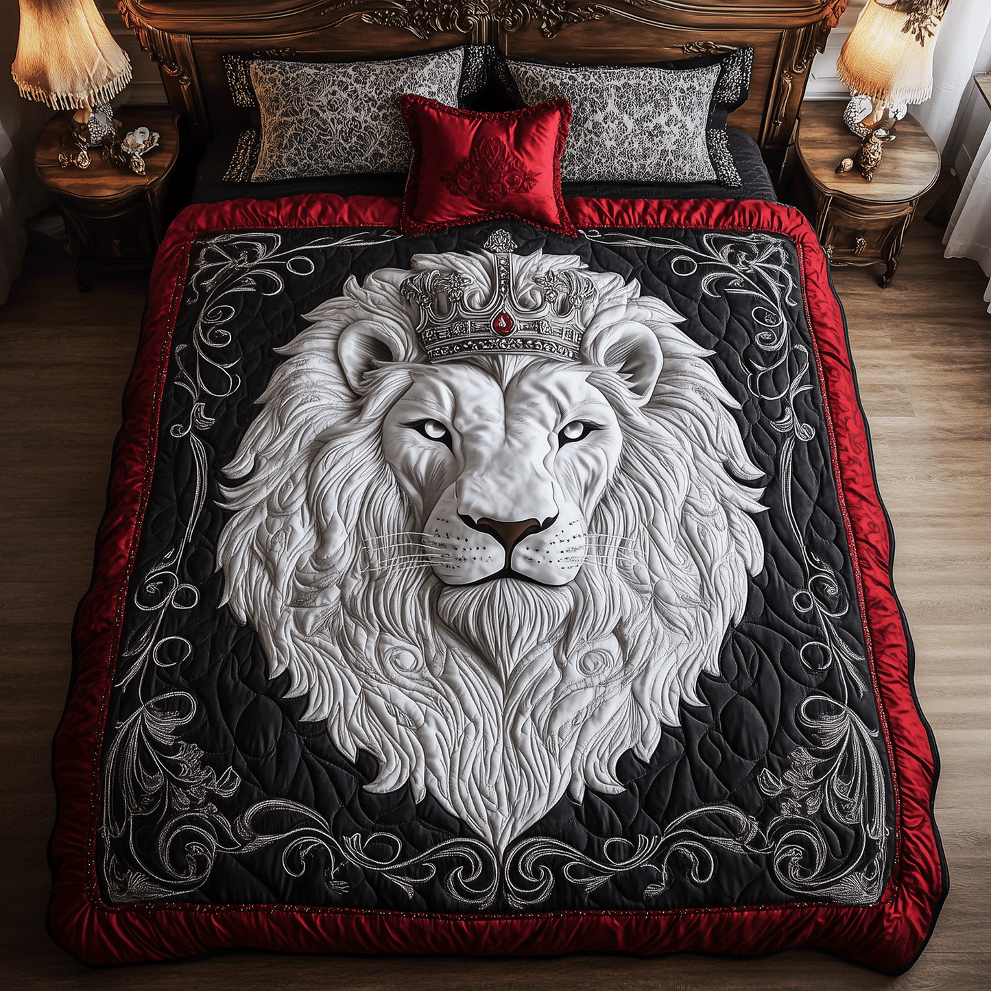 Lush Pines 3-Piece Quilted Bedding Set NCU0TH2401
