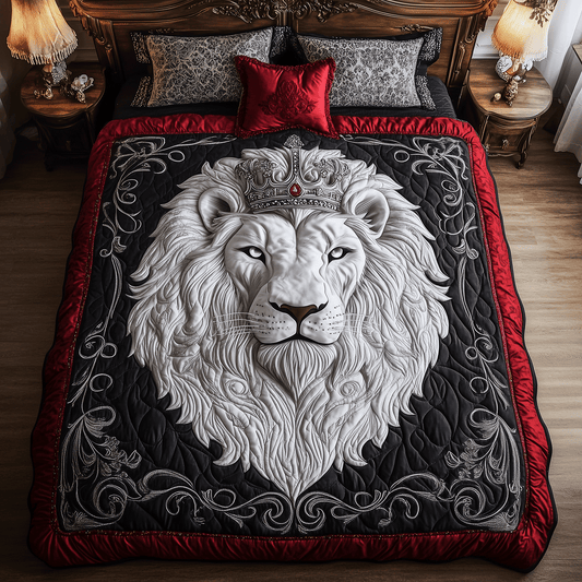 Lush Pines 3-Piece Quilted Bedding Set NCU0TH2401