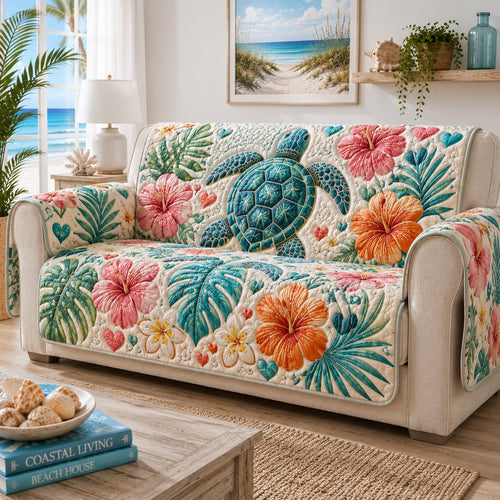 Lush Tropic Wanderers Quilted Sofa Cover NCU0VL3940