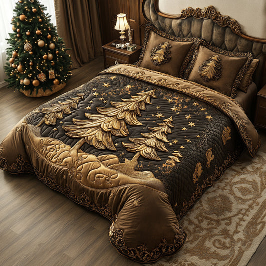 Luxe Holiday 3-Piece Quilted Bedding Set NCU0DV8482