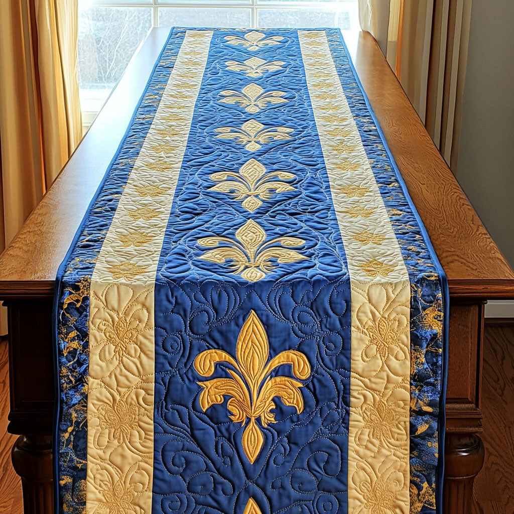 Luxe Lily Quilted Table Runner NCU0PT3648