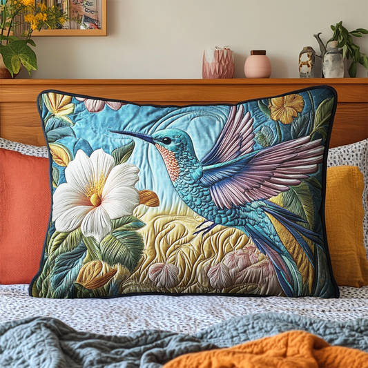 Floral Flight Quilted Bedding Pillow Case NCU0VH3606