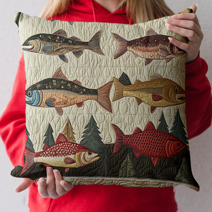 Fishing Dreams Quilted Pillow Case NCU0VH3051