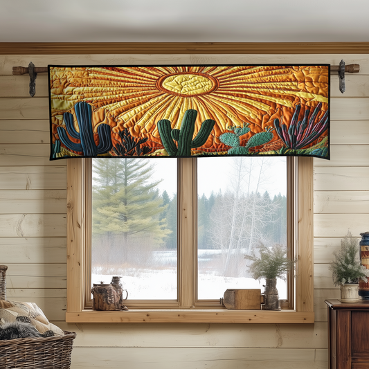 Cactus Sunrise Quilted Valance NCU0VH3785