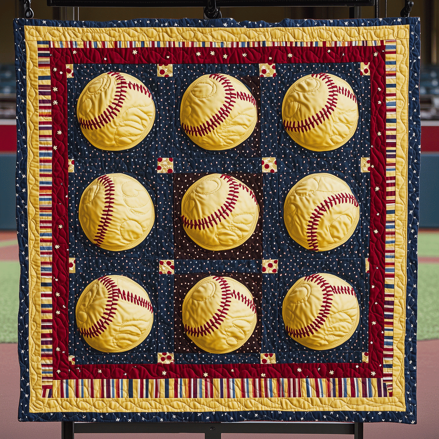 MVP Softball Quilted Blanket NCU0TH1485