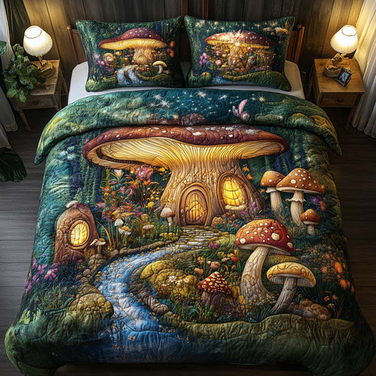 Magic Capland 3-Piece Quilted Bedding Set NCU0NT7884