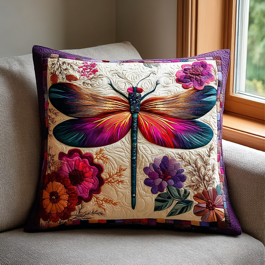 Magic Dragonfly Quilted Pillow Case NCU0DK10732