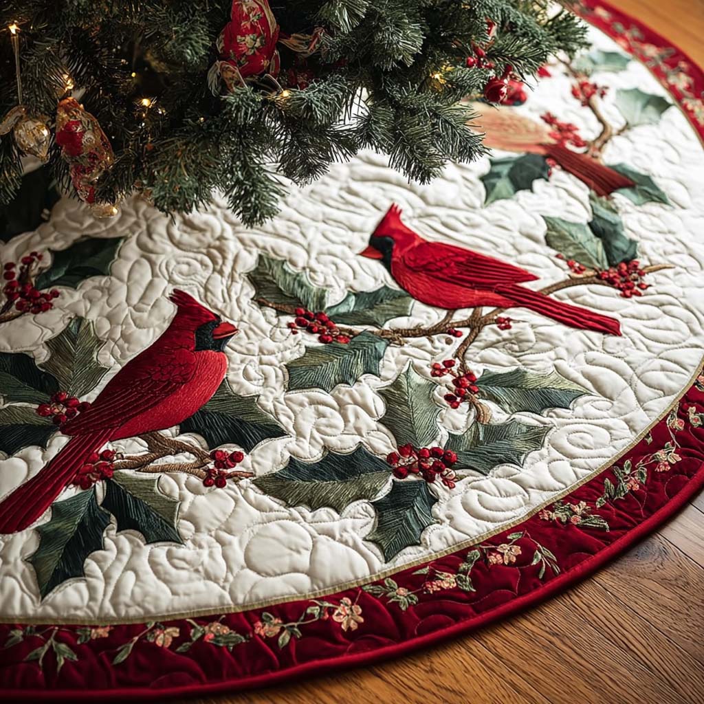 Magic Dust Christmas Quilted Tree Skirt NCU0NT11103