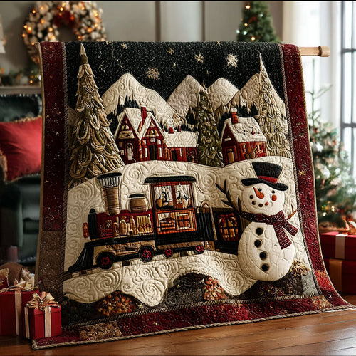 Magic Midnight Train Quilted Blanket NCU0PT9139