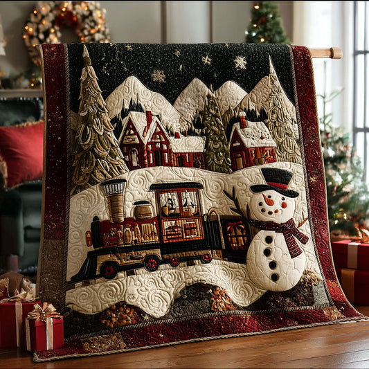 Magic Midnight Train Quilted Blanket NCU0PT9139