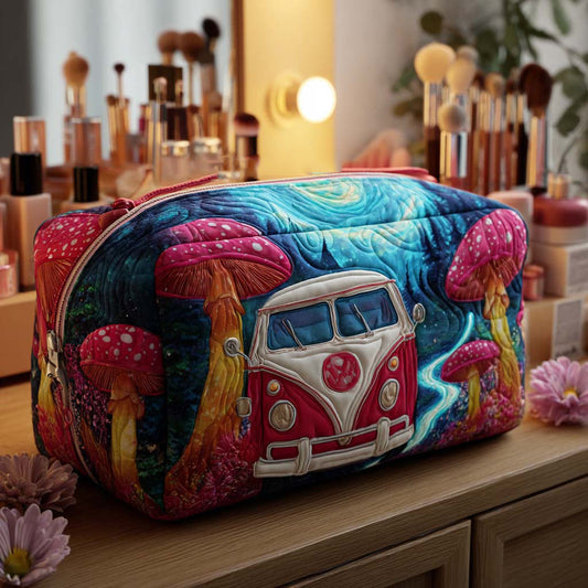 Magic Mushroom Ride Quilted Makeup Bag NCU0PT9431
