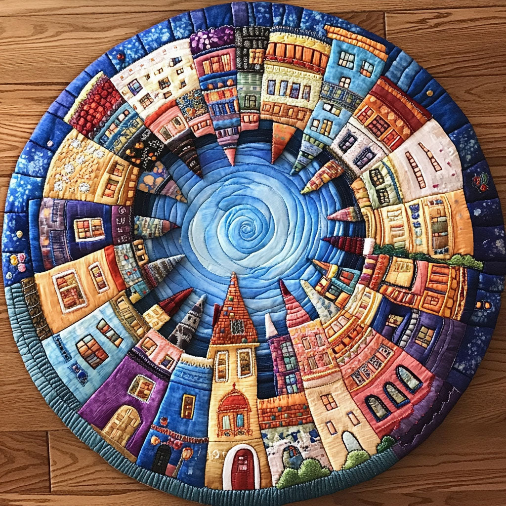 Magic Pathway Quilted Round Mat NCU0NT7323