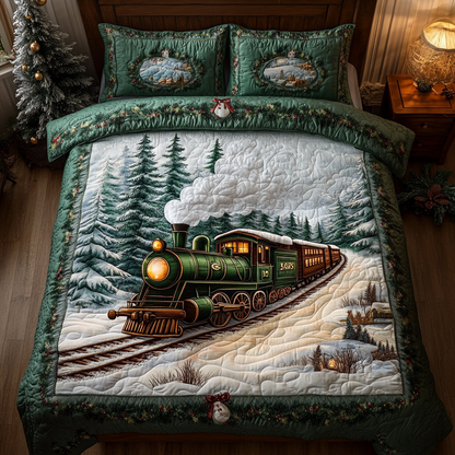 Magic Rails 3-Piece Quilted Bedding Set NCU0DK10583