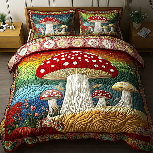Magic Spore 3-Piece Quilted Bedding Set NCU0DK5003