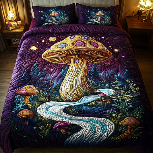 Magic Stream 3-Piece Quilted Bedding Set NCU0VH1863