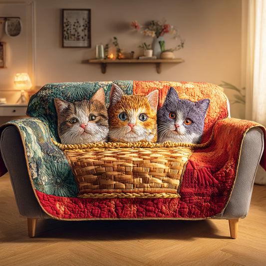 Magic Whisker Bloom Quilted Sofa Cover NCU0TD1221