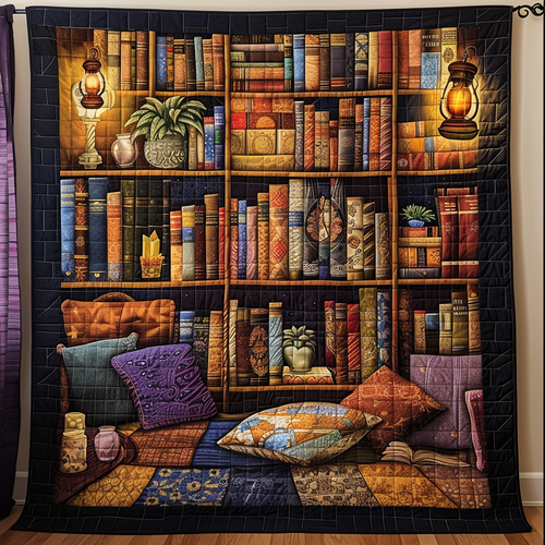 Magical Library Quilted Blanket NCU0TH534