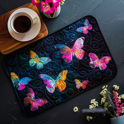 Magical Nocturnal Butterfly Quilted Placemat NCU0TL100