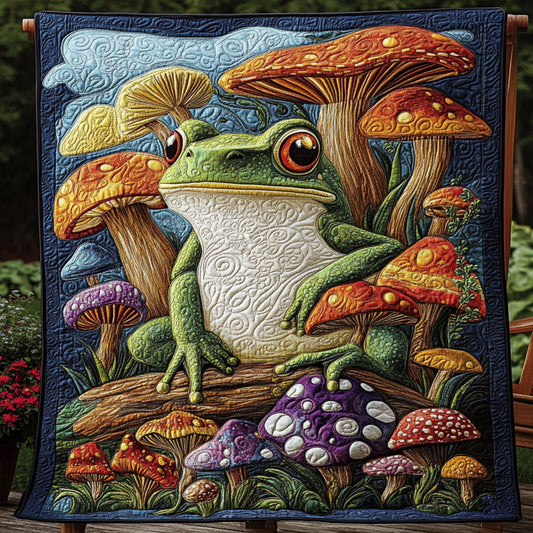 Magical Amphibian Retreat Quilted Blanket NCU0PT4079