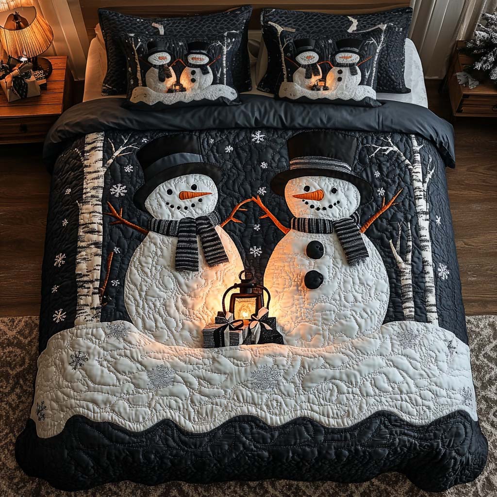 Magical Christmas Eve 3-Piece Quilted Bedding Set NCU0NT11158