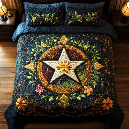 Magical Meadow 3-Piece Quilted Bedding Set NCU0PT3553