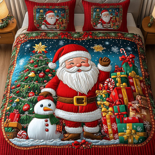 Magical Snow 3-Piece Quilted Bedding Set NCU0NT2484
