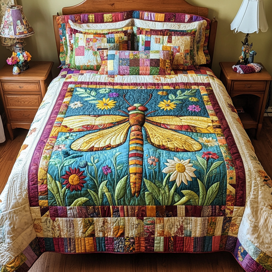 Magical Wings 3-Piece Quilted Bedding Set NCU0VH5955