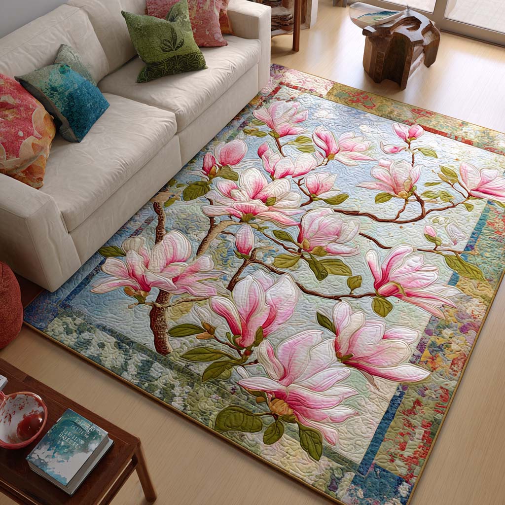 Magnolia Bloom Area Rug NCU0NT10221 – Vantique