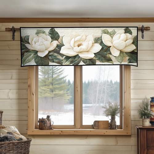 Magnolia Bloom Quilted Valance NCU0VH3042