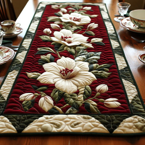 Magnolia Essence Quilted Table Runner NCU0PT3654