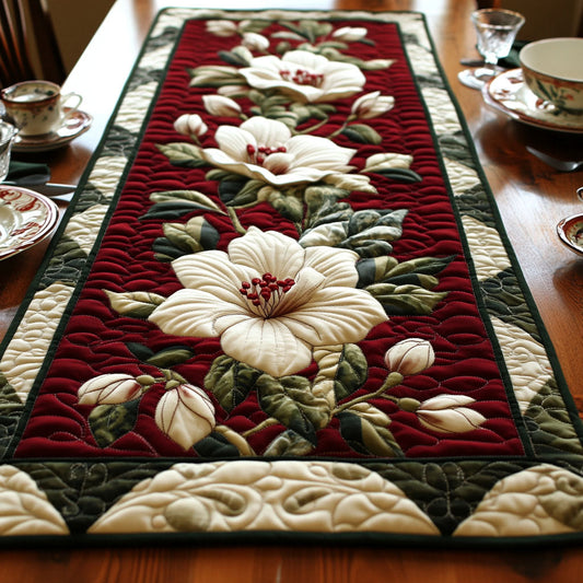 Magnolia Essence Quilted Table Runner NCU0PT3654