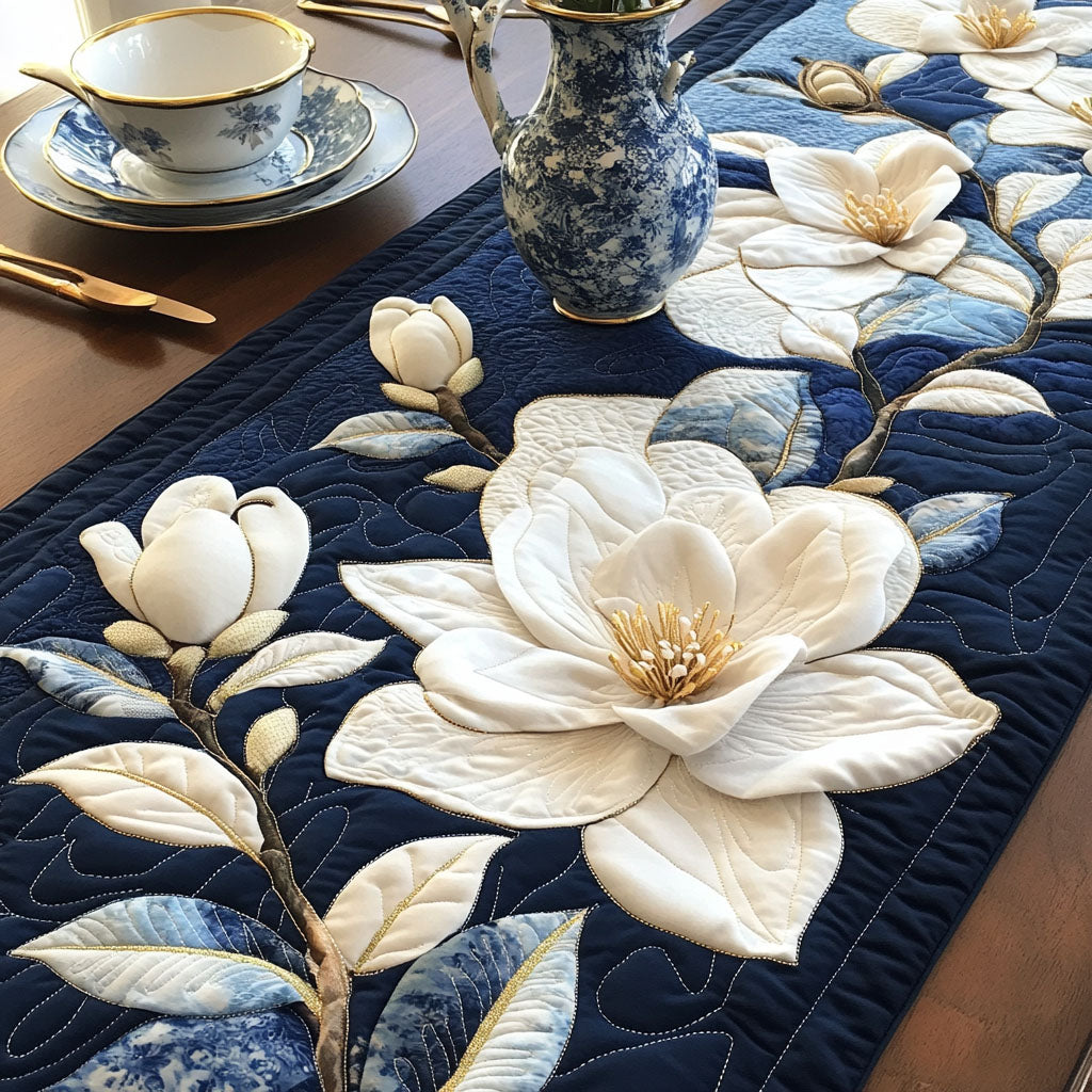 Magnolia Fusion Quilted Table Runner NCU0PT6456