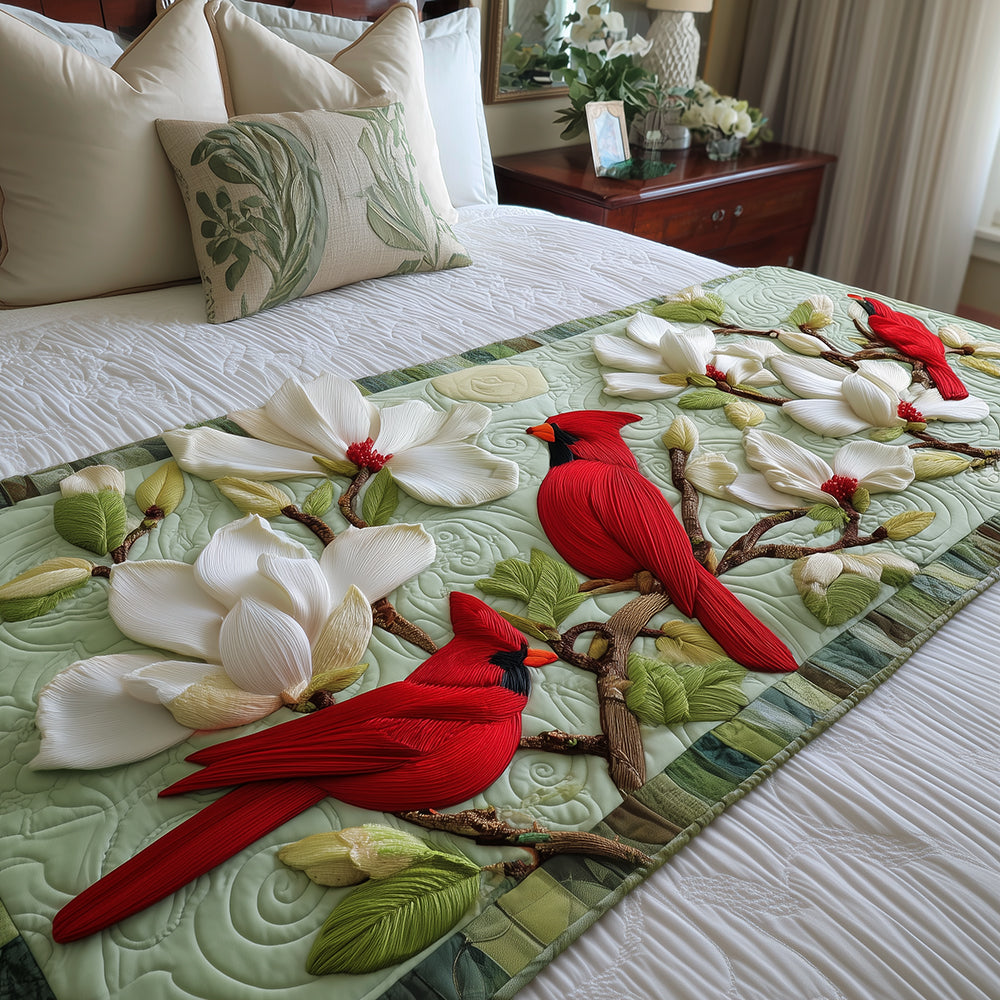 Magnolia Gathering Quilted Bed Runner NCU0TH3739