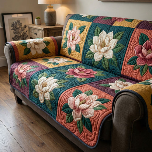 Magnolia Grace Quilted Sofa Cover NCU0TD2374