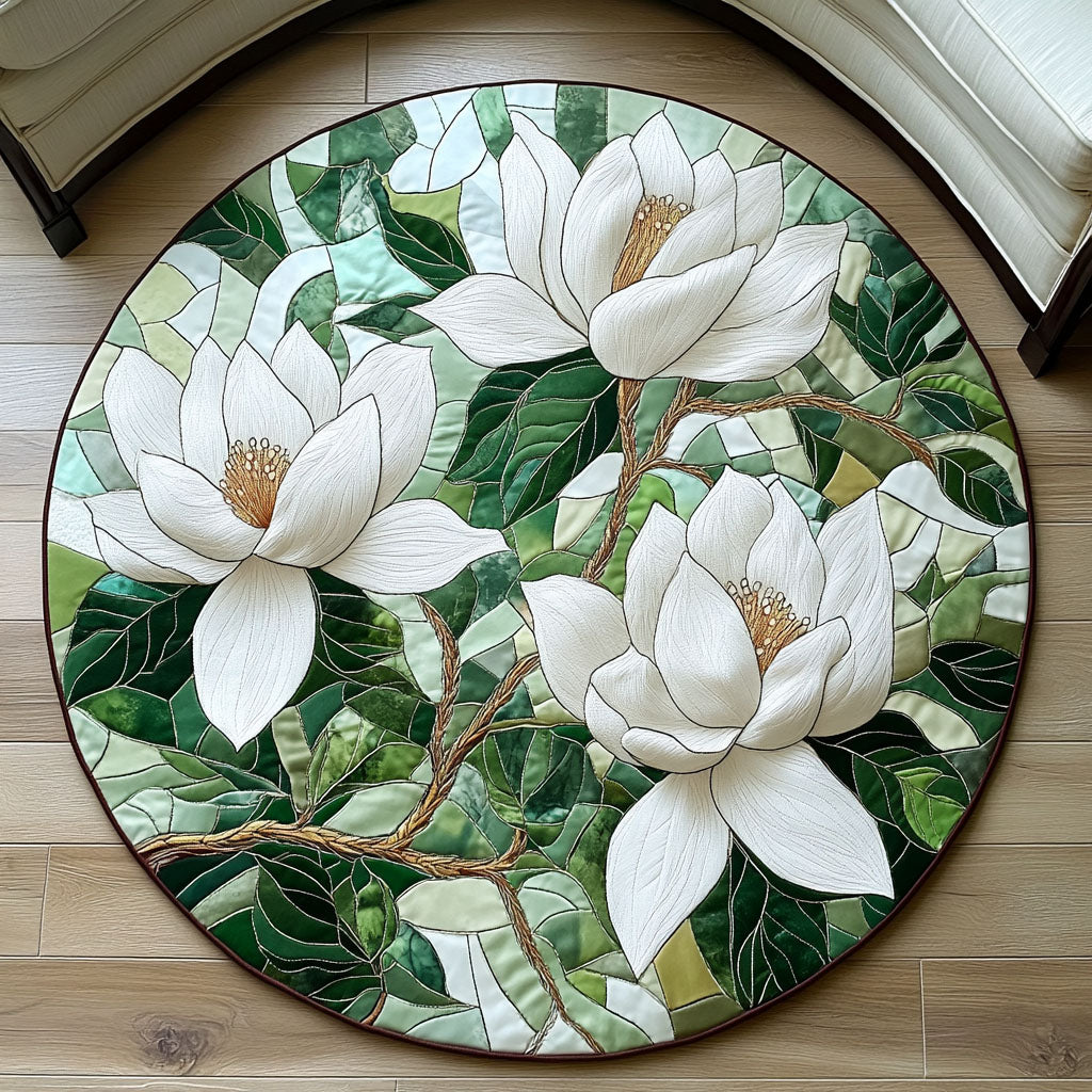Magnolia Harmony Quilted Round Mat NCU0NT4214