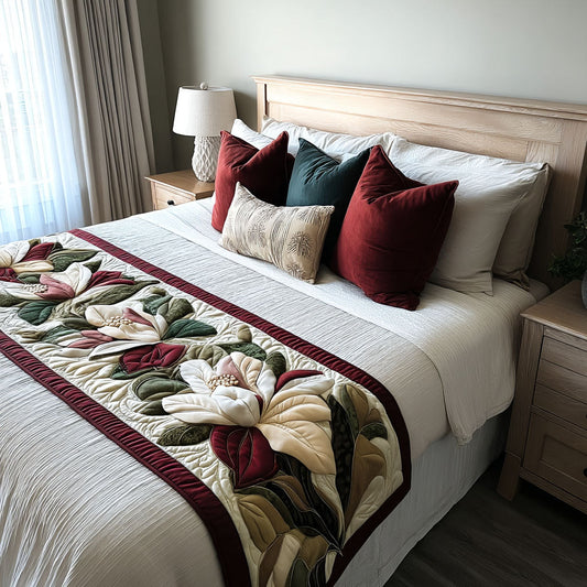 Magnolia Horizon Quilted Bed Runner NCU0PT7891